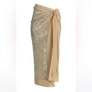 Gold Positano Printed Sarong - Size M/L NWT